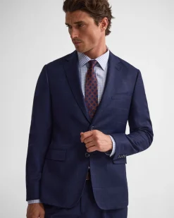 Byron Wool Checked Suit Jacket