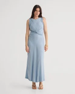 Camilla Cupro Lace Trim Dress