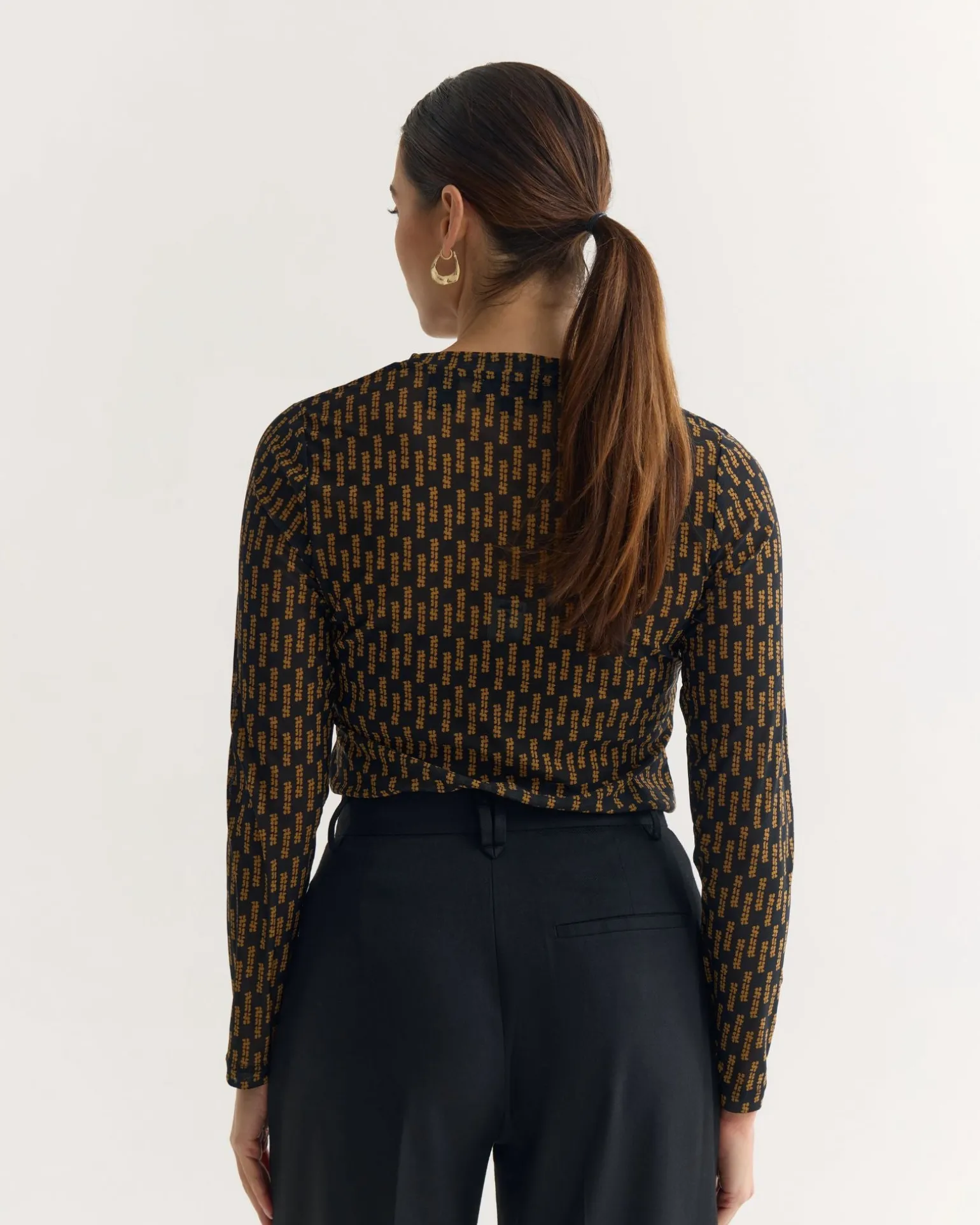 Camilla Printed Mesh Top
