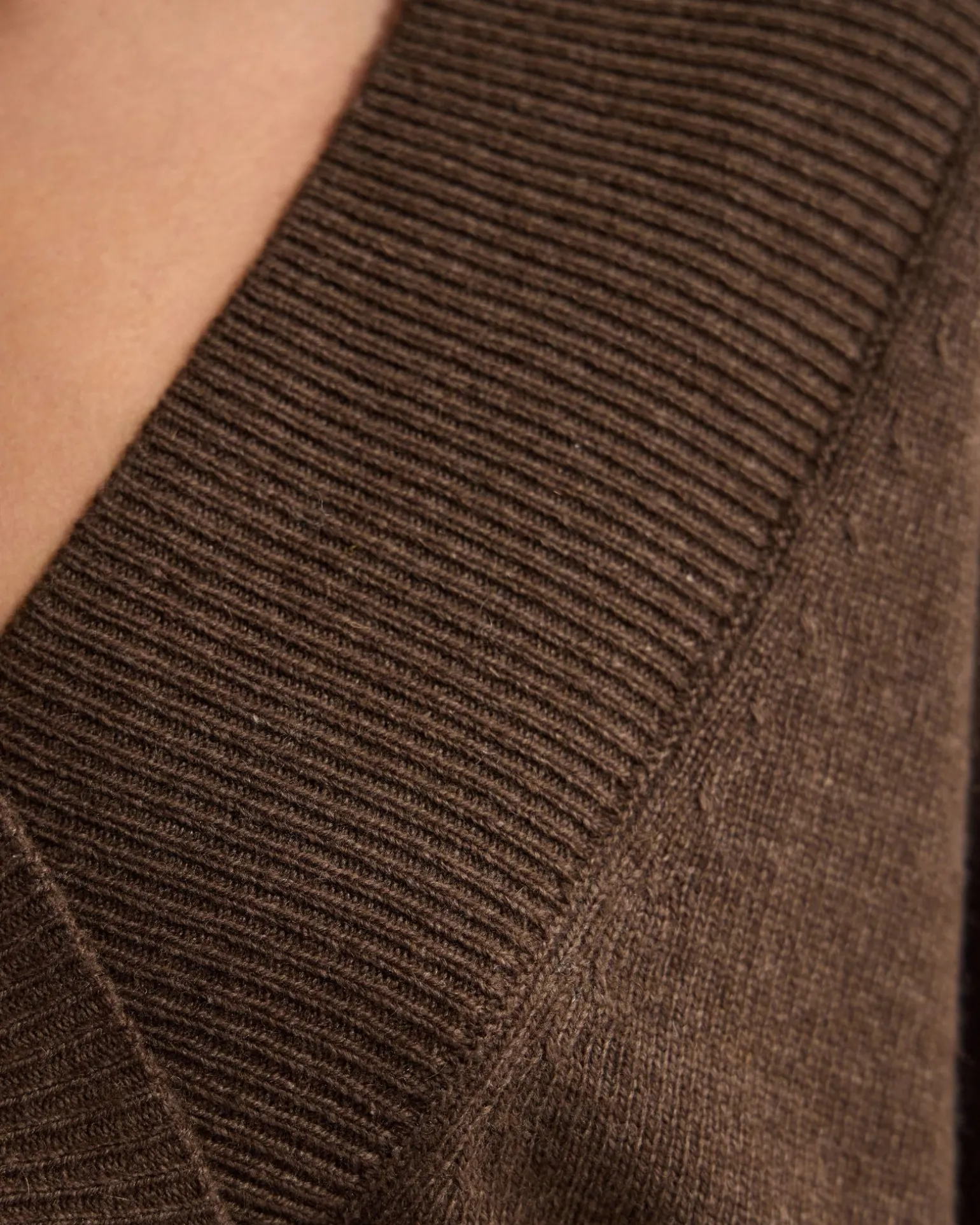Camille V-Neck Wool Blend Knit