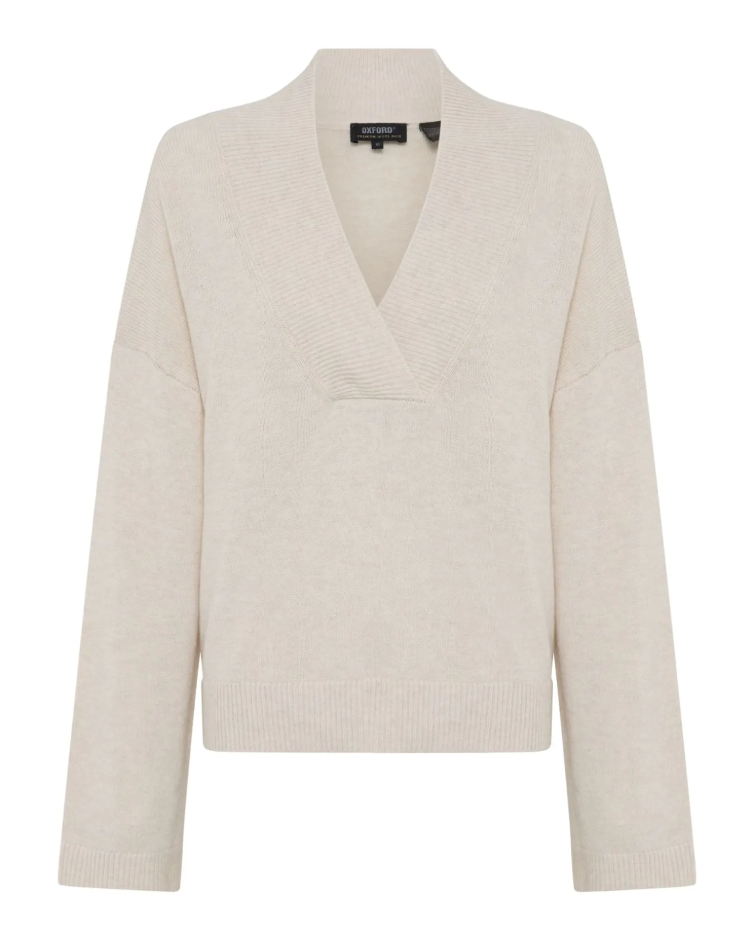 Camille V-Neck Wool Blend Knit