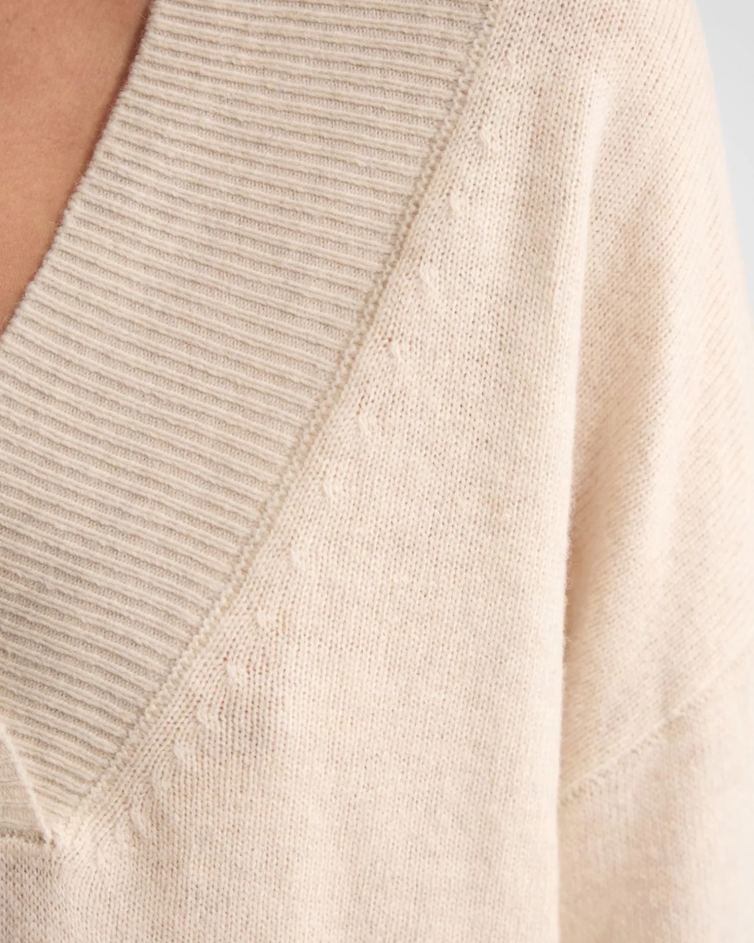 Camille V-Neck Wool Blend Knit