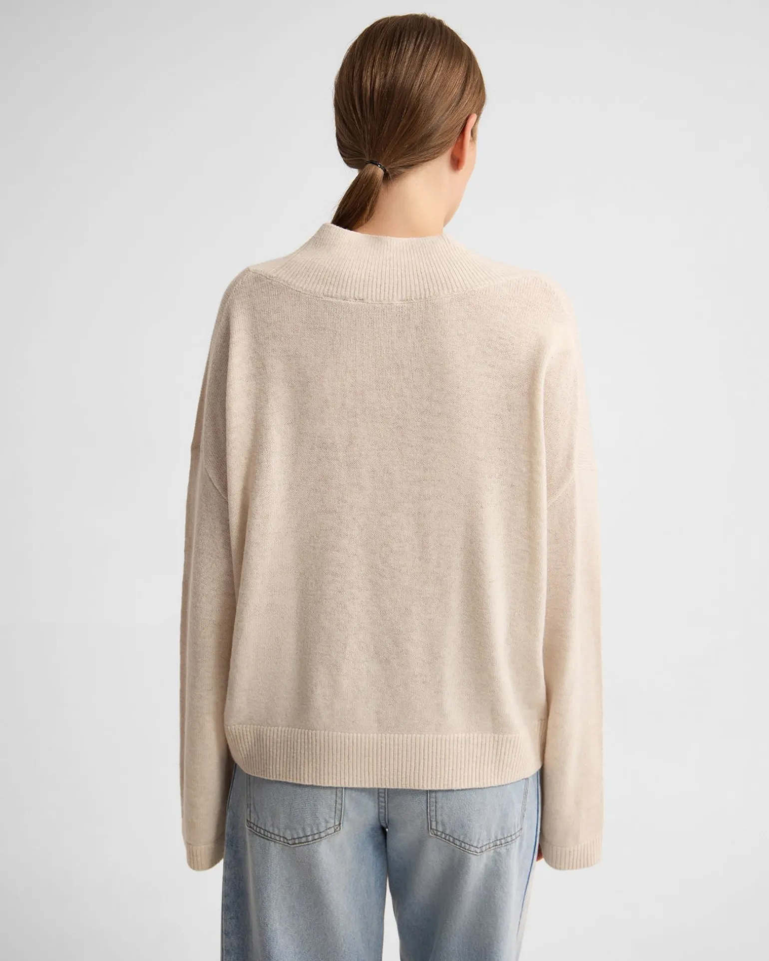 Camille V-Neck Wool Blend Knit