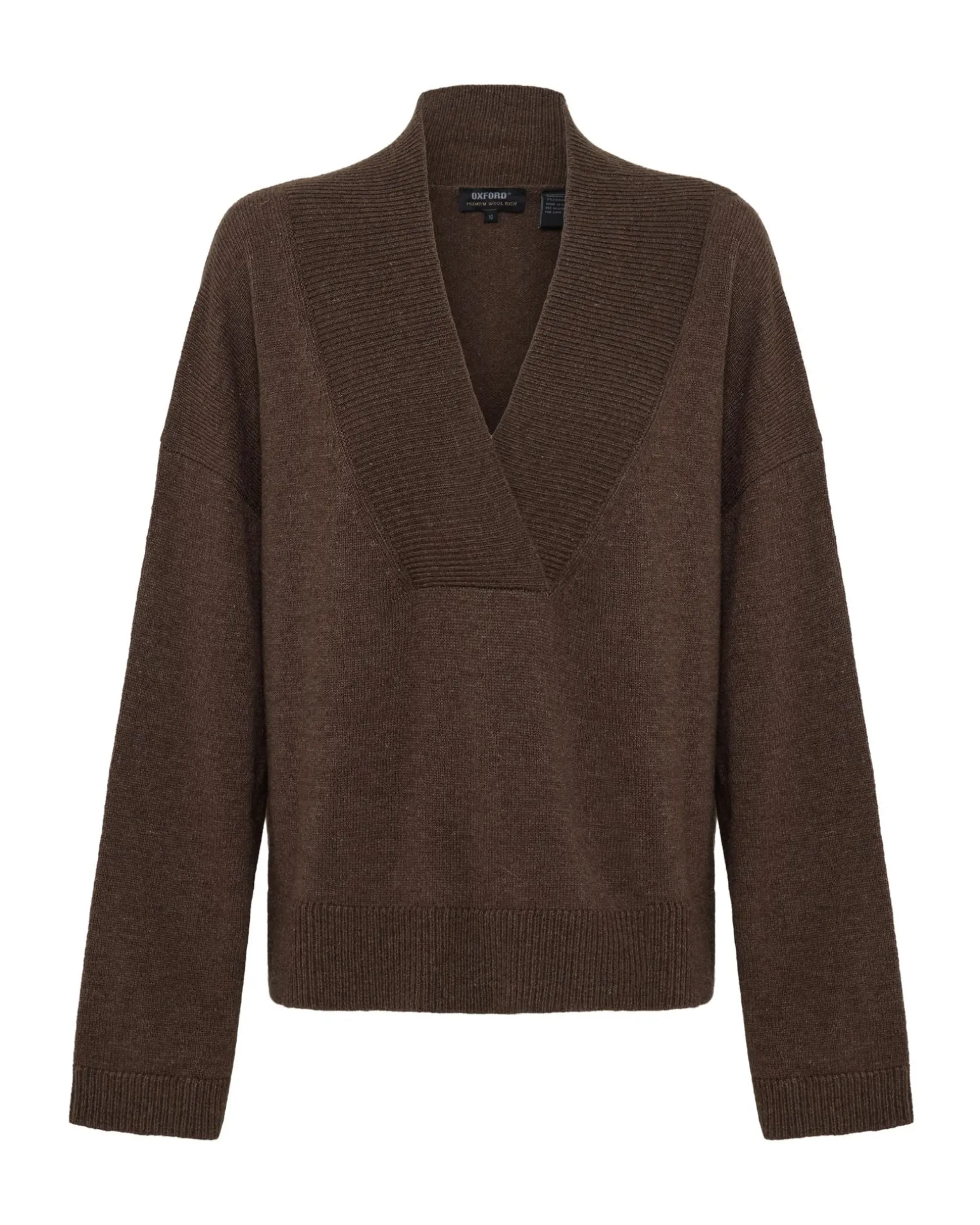 Camille V-Neck Wool Blend Knit