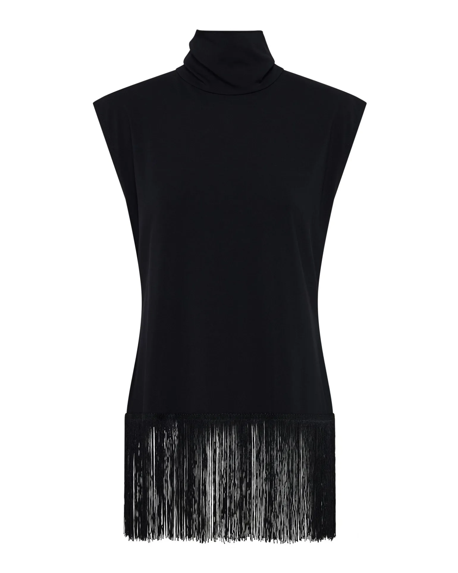 Cassie Stretch Fringe Trim Top