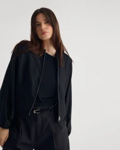 Cindy Unlined Bomber Jacket