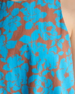 Clover Printed Cotton Shell Top