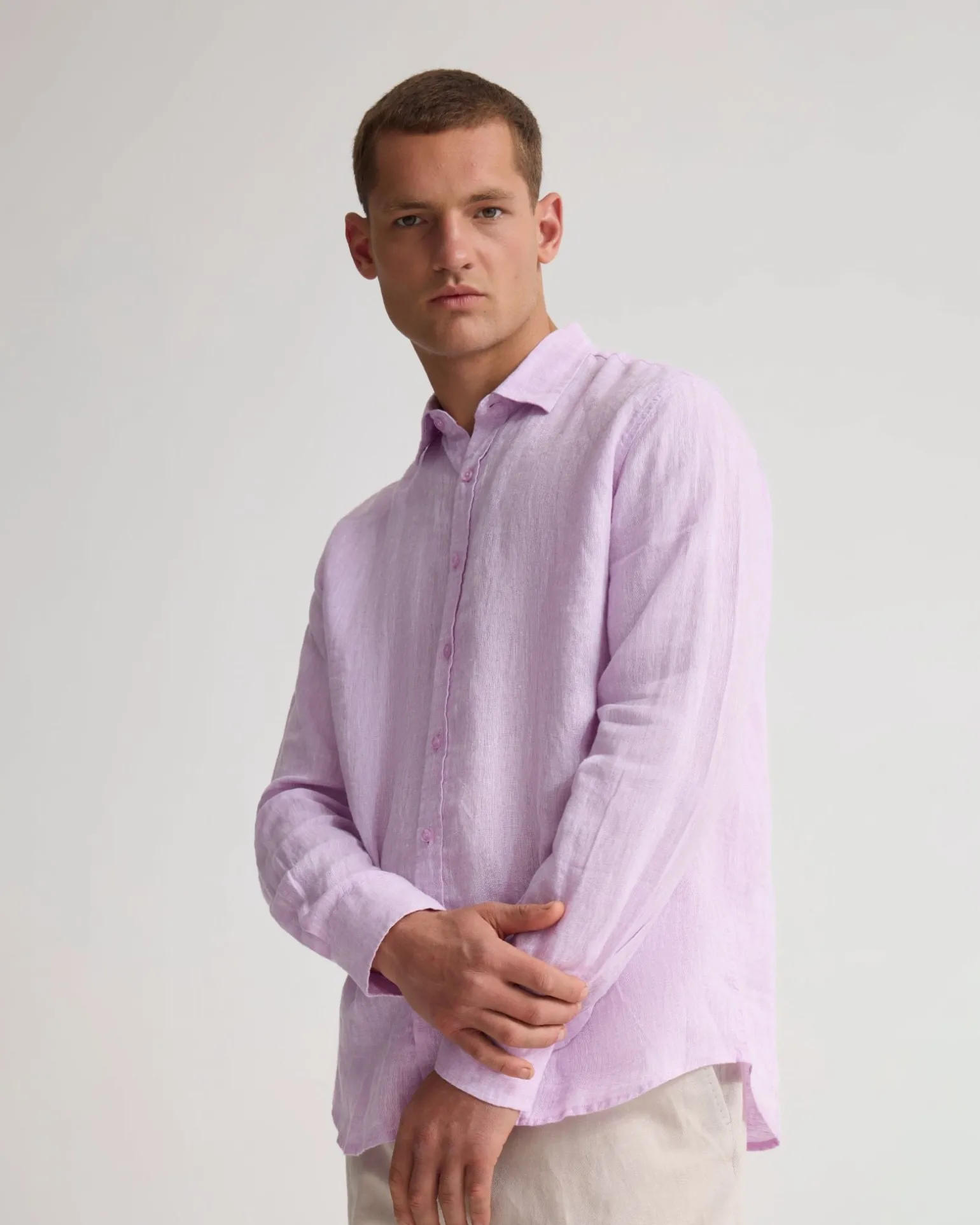 Cooper French Linen Long Sleeve Shirt