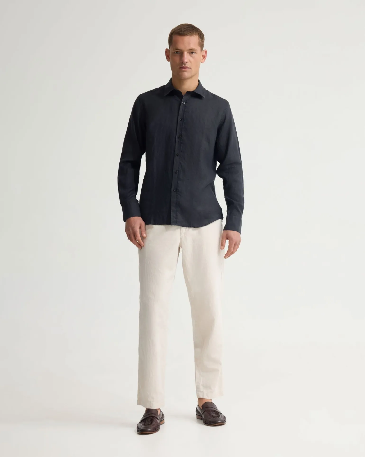 Cooper French Linen Long Sleeve Shirt