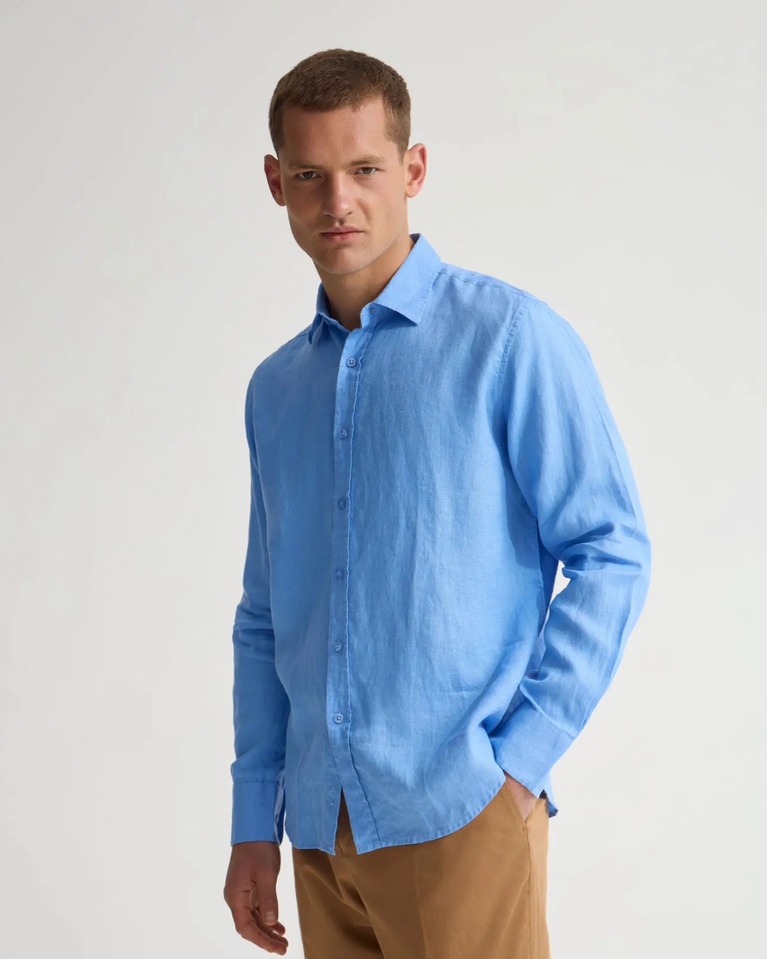 Cooper French Linen Long Sleeve Shirt