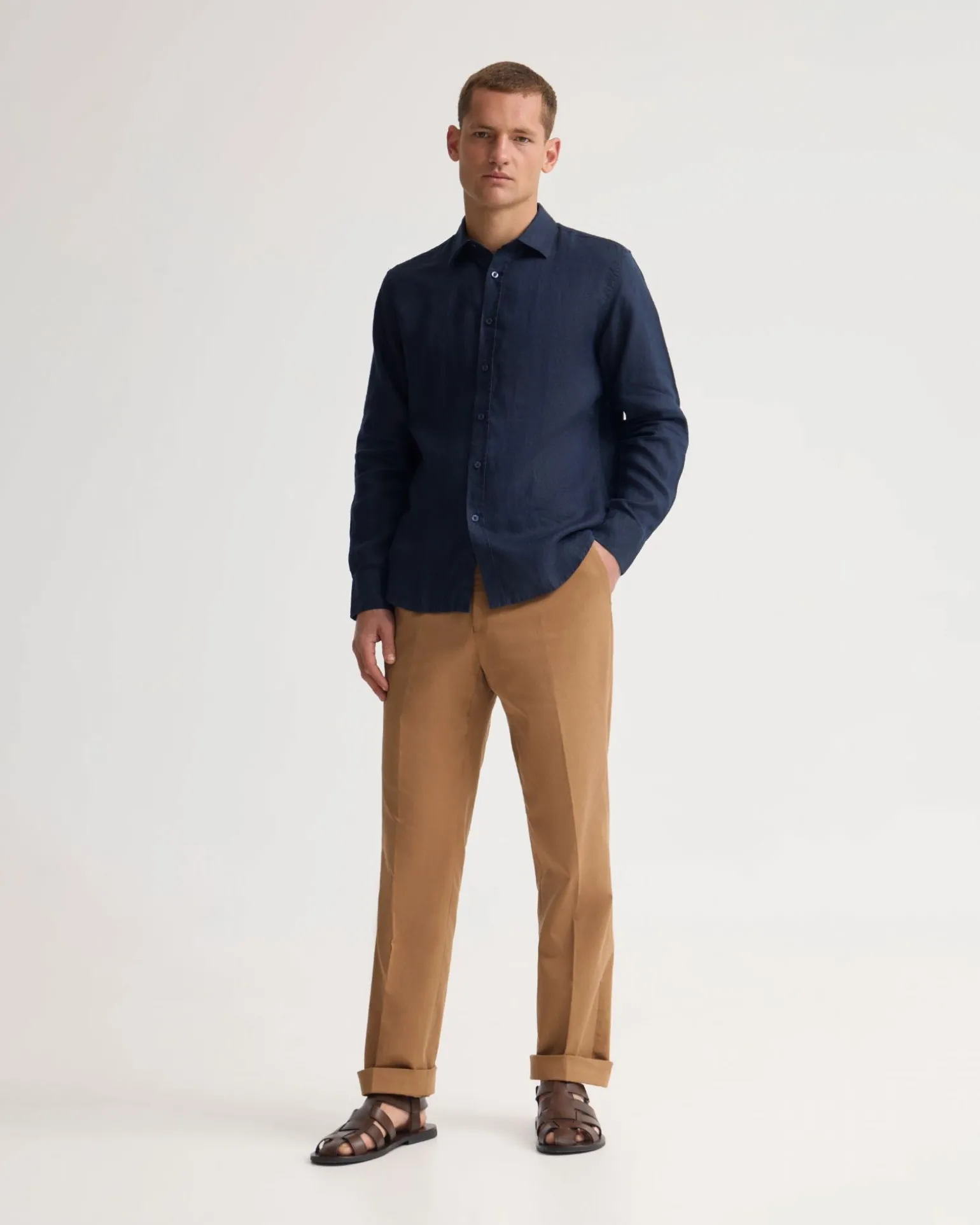 Cooper French Linen Long Sleeve Shirt