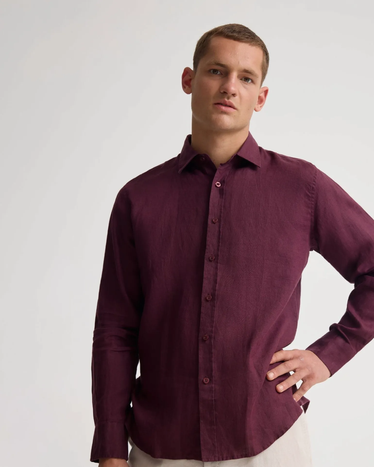 Cooper French Linen Long Sleeve Shirt