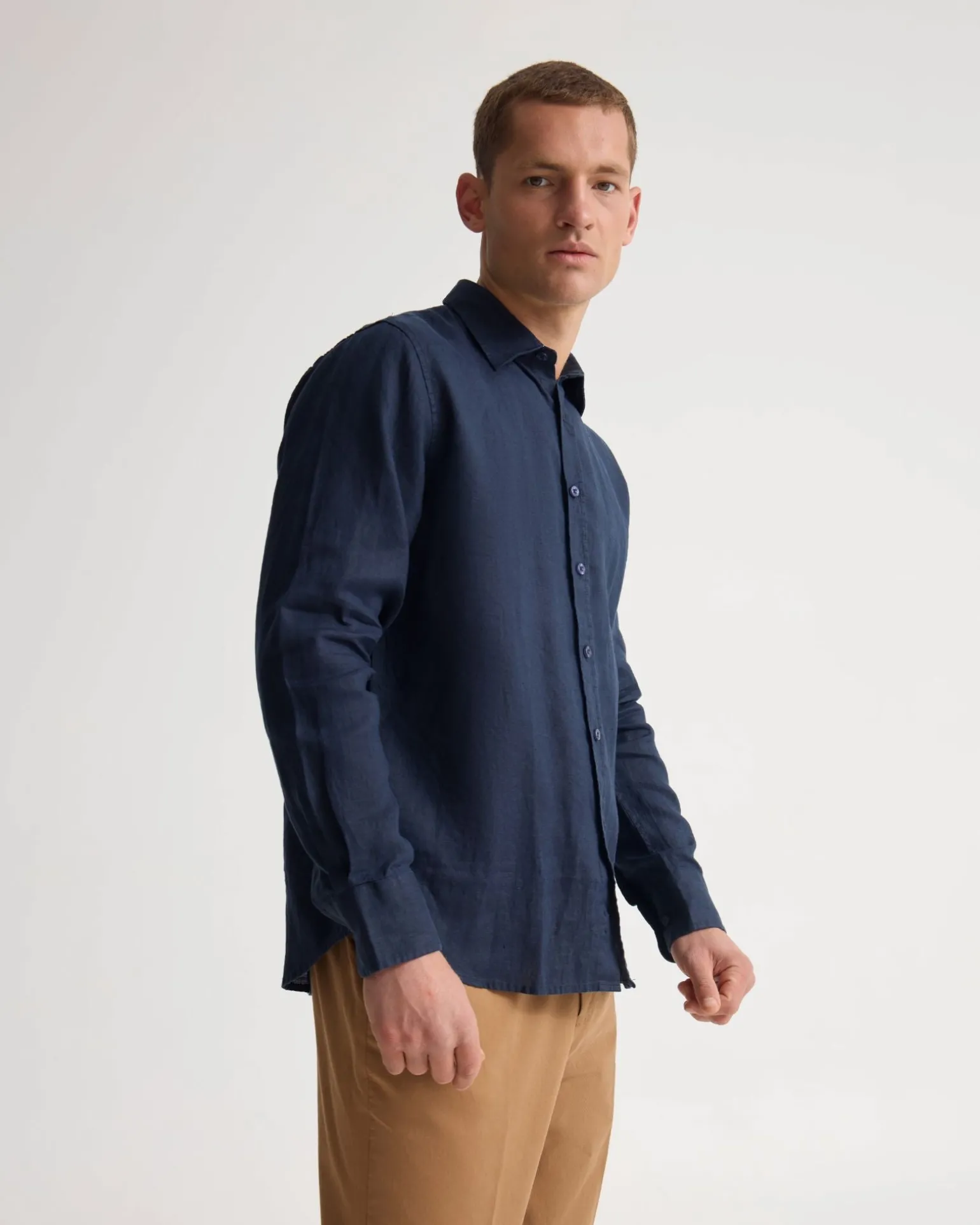 Cooper French Linen Long Sleeve Shirt