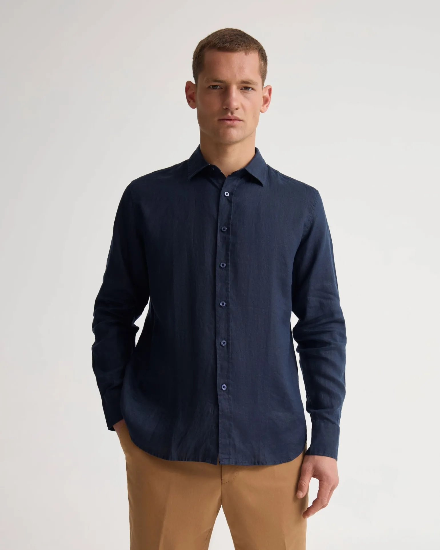 Cooper French Linen Long Sleeve Shirt