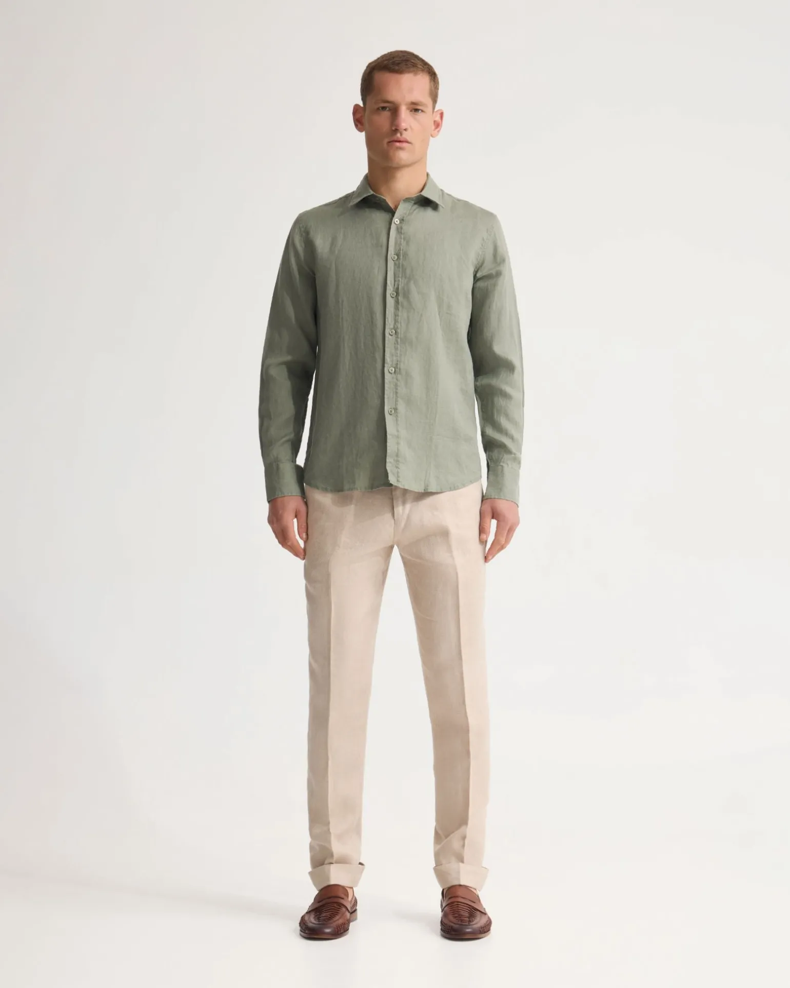 Cooper French Linen Long Sleeve Shirt