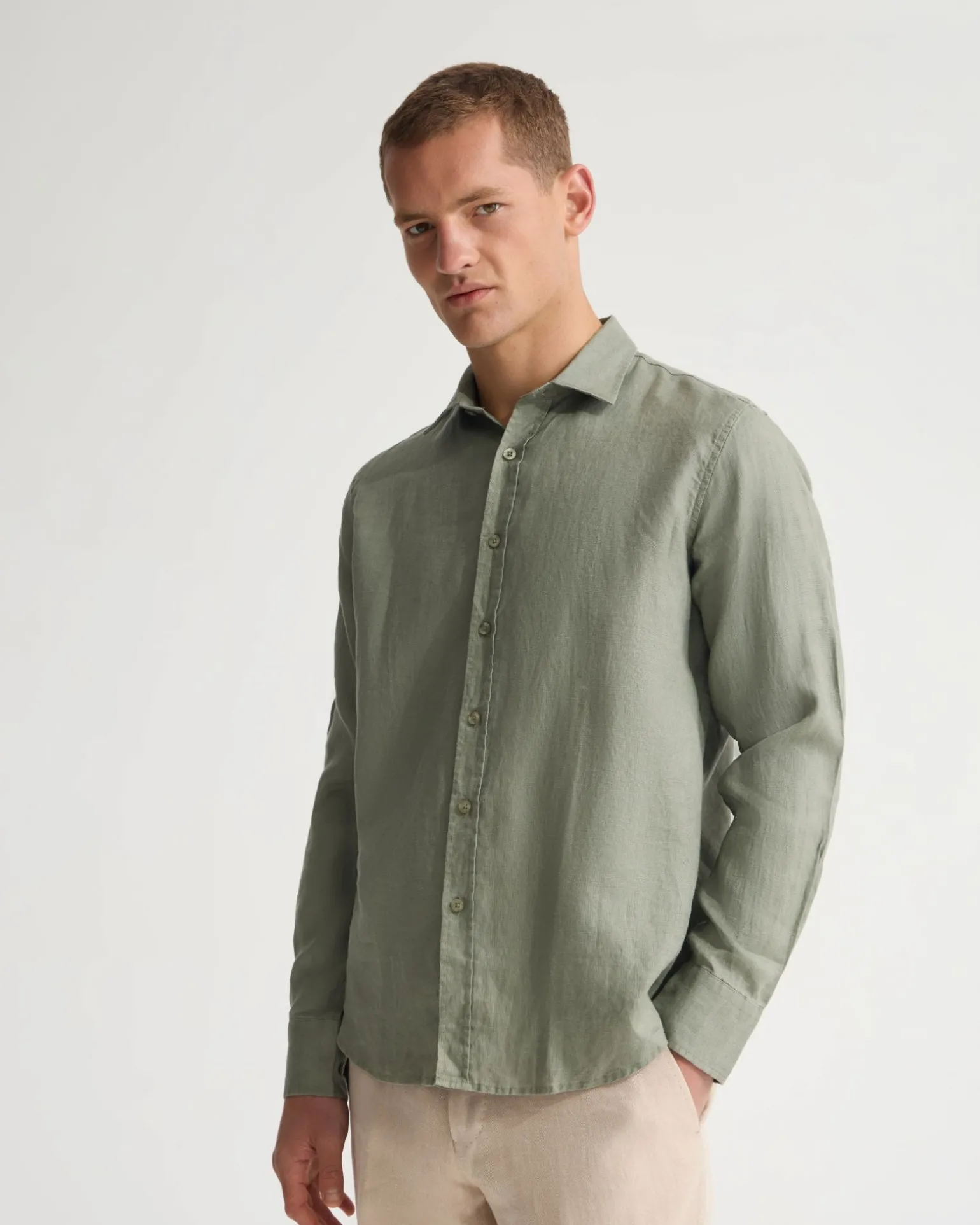 Cooper French Linen Long Sleeve Shirt