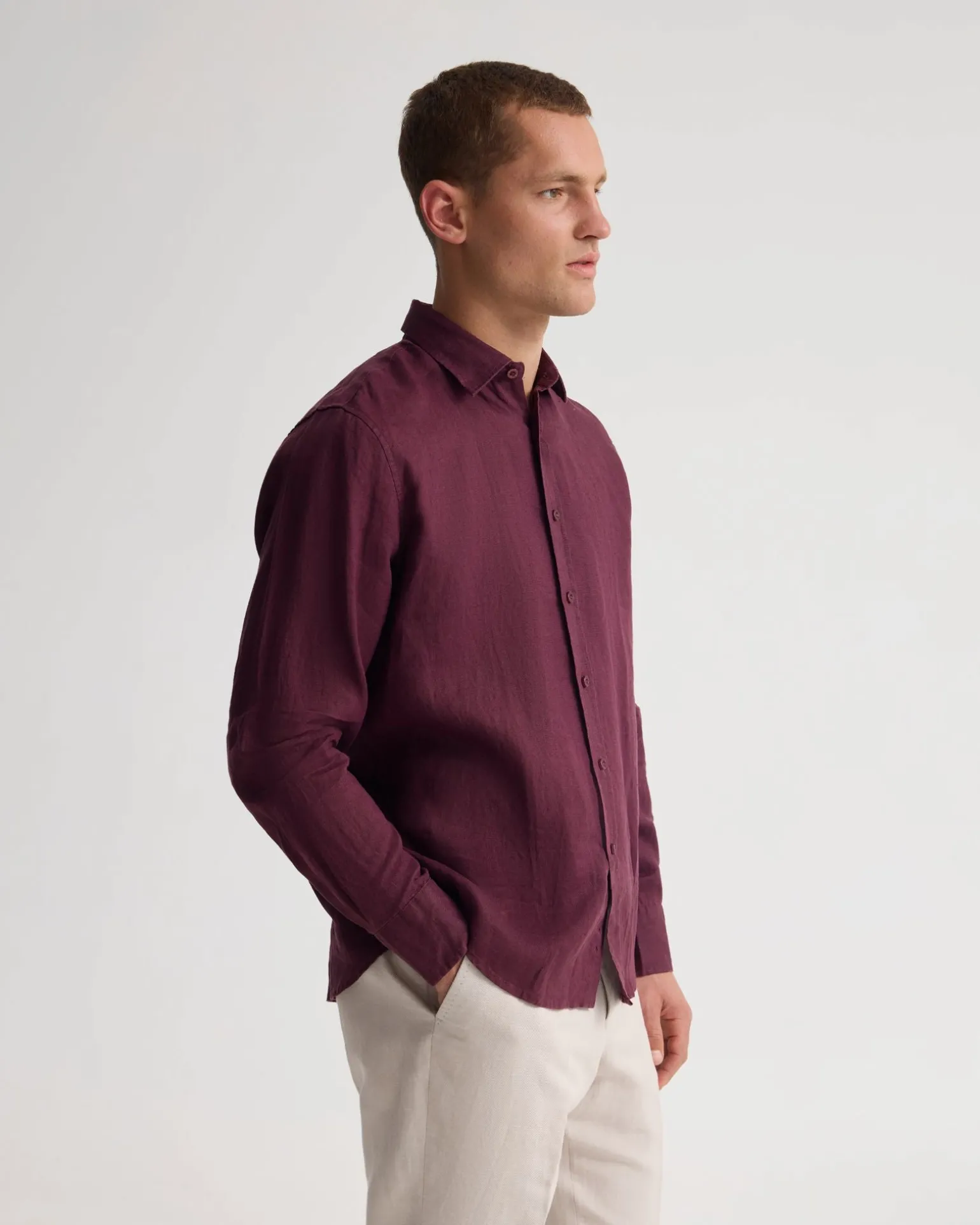Cooper French Linen Long Sleeve Shirt
