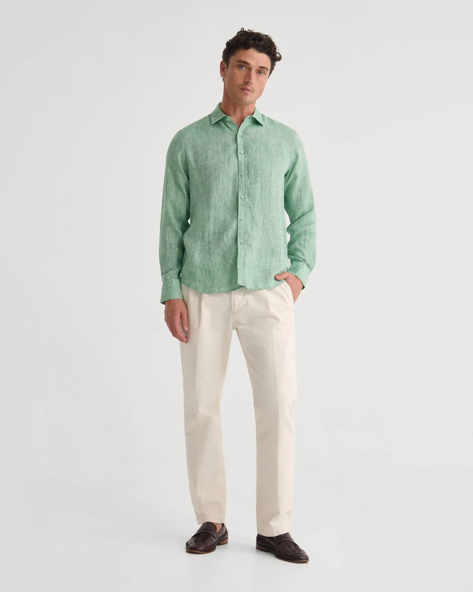 Cooper French Linen Long Sleeve Shirt