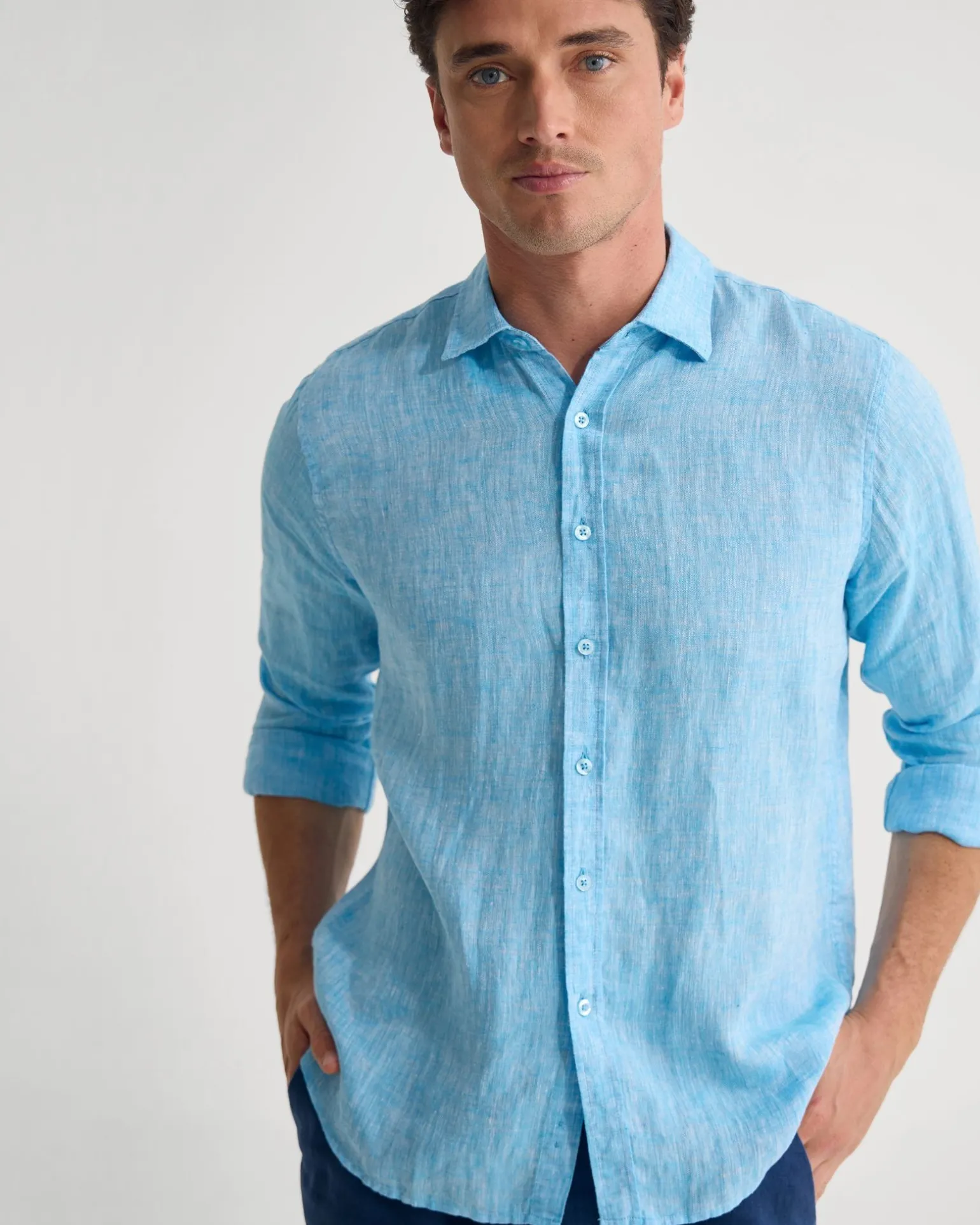 Cooper French Linen Long Sleeve Shirt