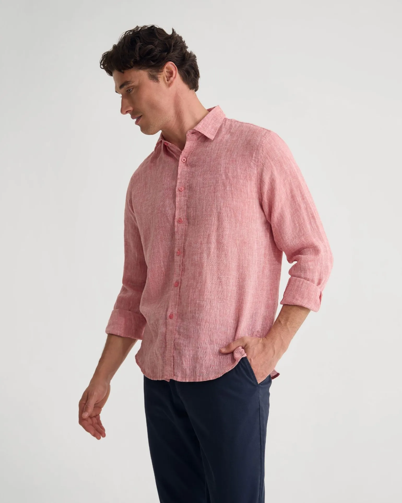 Cooper French Linen Long Sleeve Shirt