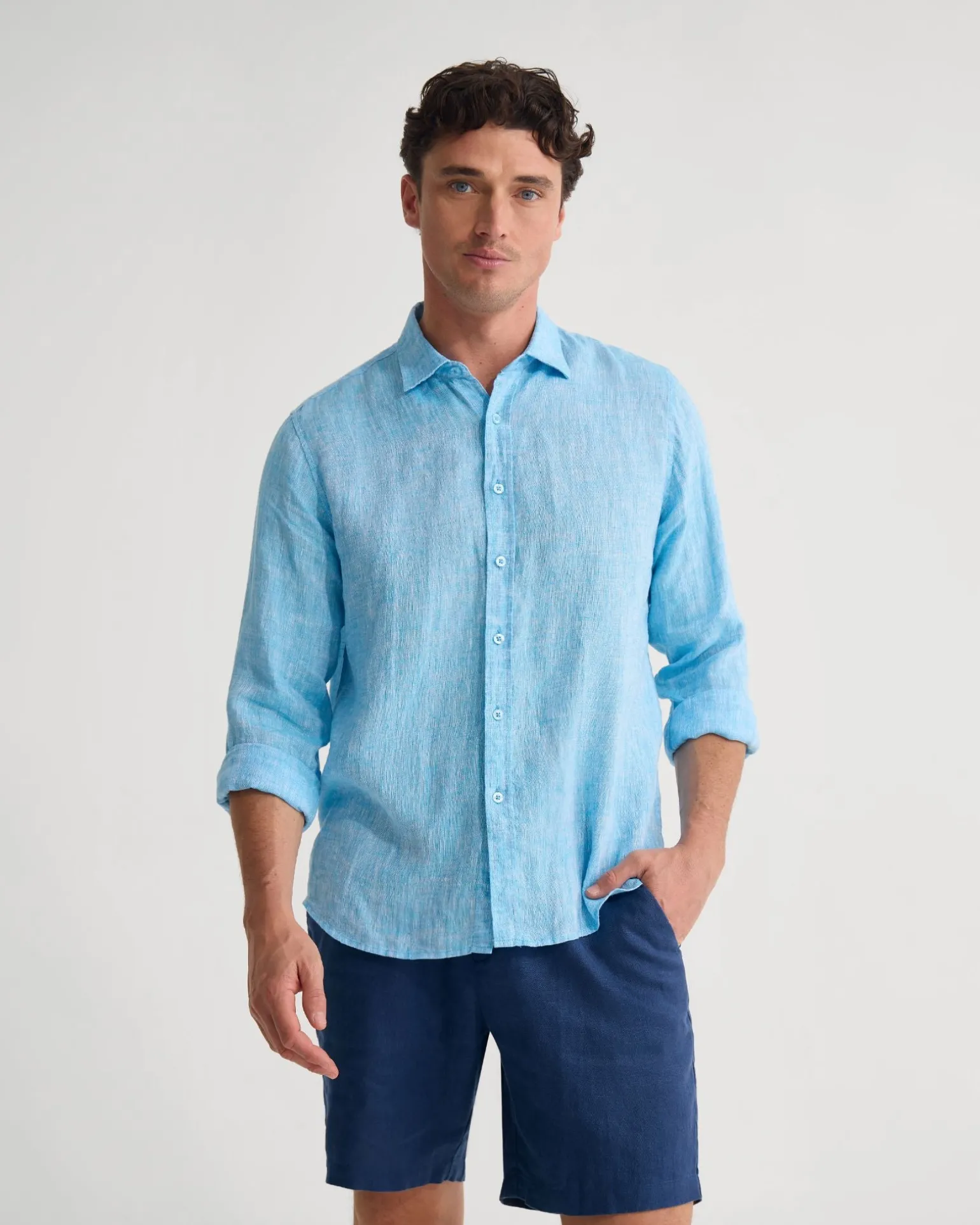 Cooper French Linen Long Sleeve Shirt