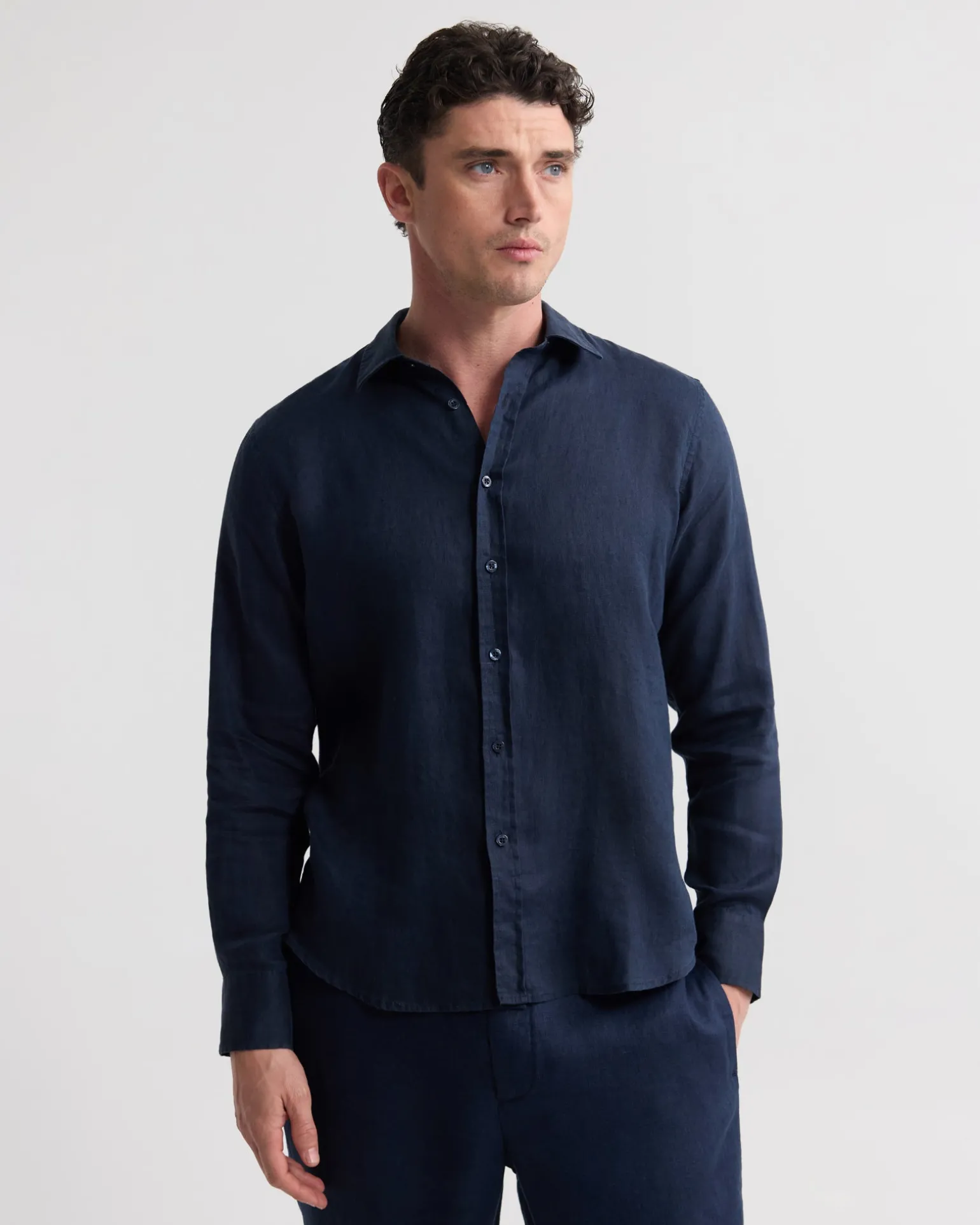 Cooper Ls French Linen Shirt