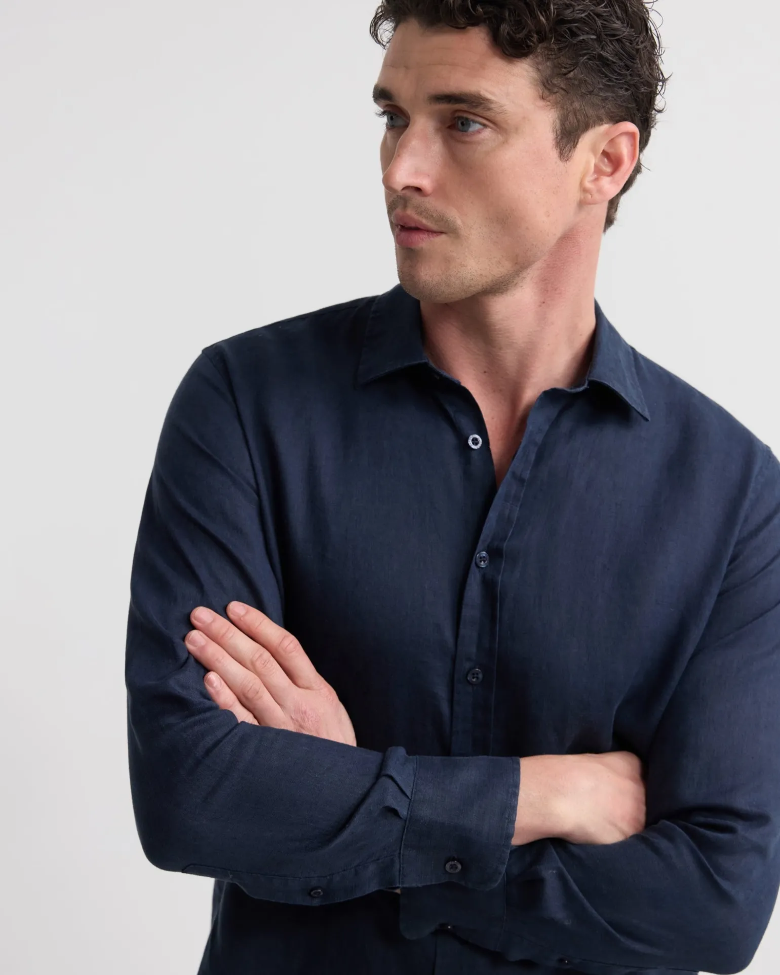Cooper Ls French Linen Shirt