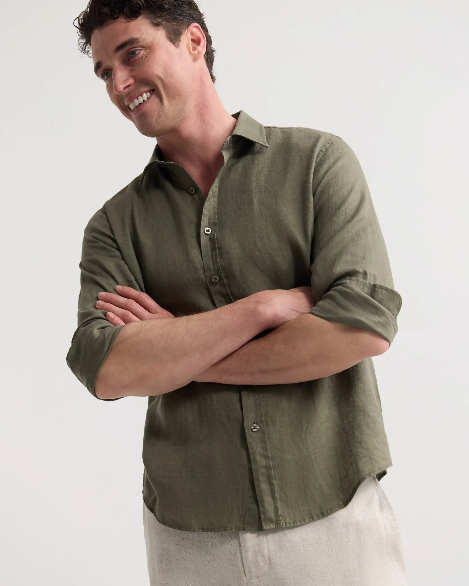 Cooper Ls French Linen Shirt