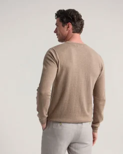 Cotton Cashmere Crew Neck Knit