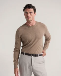 Cotton Cashmere Crew Neck Knit