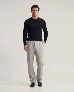 Crew Neck Pure Merino Wool Pullover