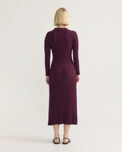 Dakota Knitted Polo Collar Dress