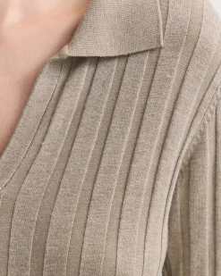 Dakota Knitted Polo Collar Dress