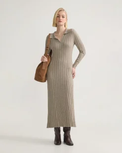 Dakota Knitted Polo Collar Dress