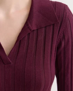 Dakota Knitted Polo Collar Dress