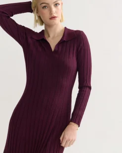 Dakota Knitted Polo Collar Dress