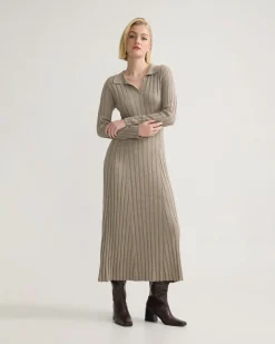Dakota Knitted Polo Collar Dress