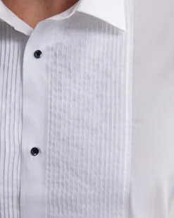 Dinner Shirt With Front Pleats