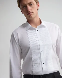 Dinner Shirt With Front Pleats