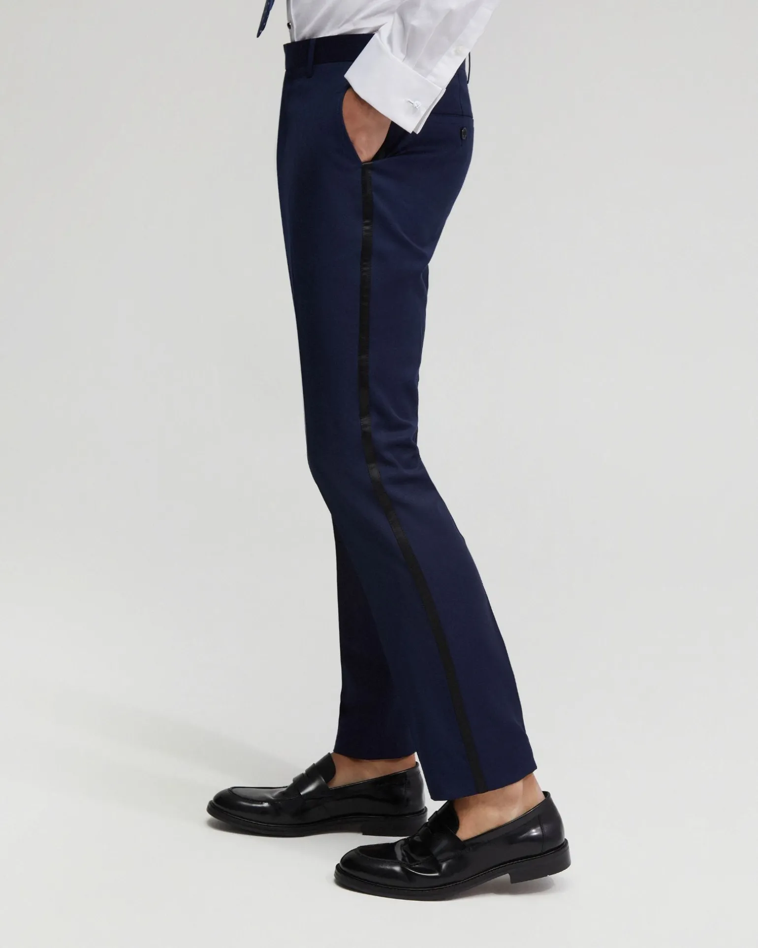Dinner Suit Trousers With Satin Tape