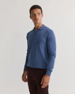 Dominic Open Polo Collar Knit