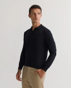 Dominic Open Polo Collar Knit