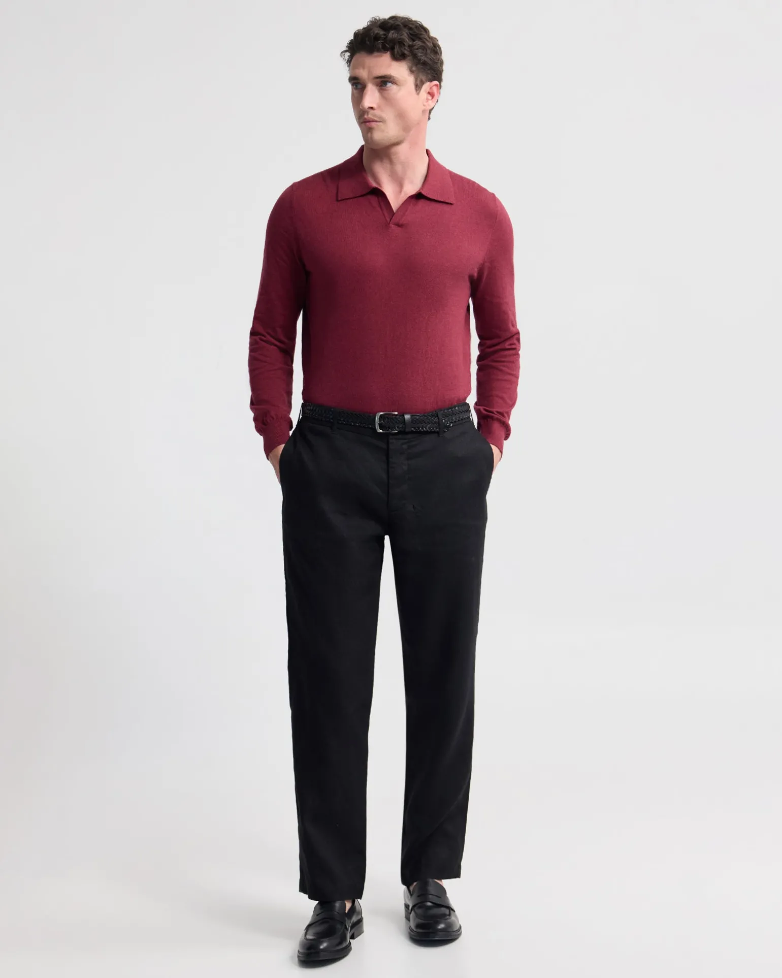 Dominic Polo Cashmere Blend Knit