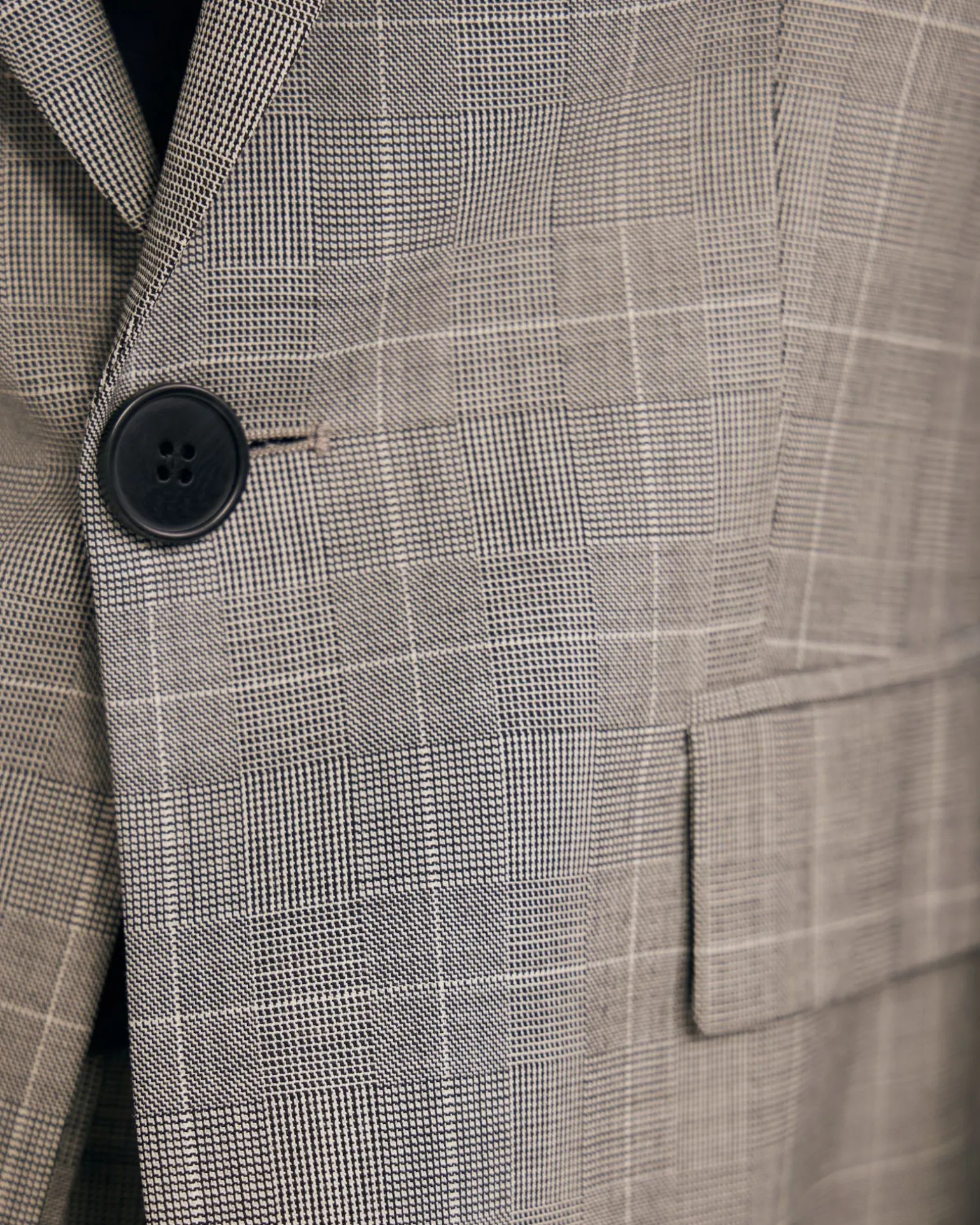 Ebony Pure Wool Suit Jacket