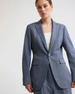 Ebony Wool Blend Suit Jacket