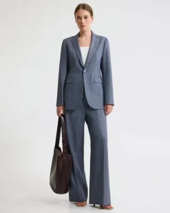 Ebony Wool Blend Suit Jacket