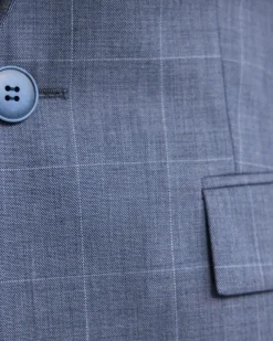 Ebony Wool Blend Suit Jacket