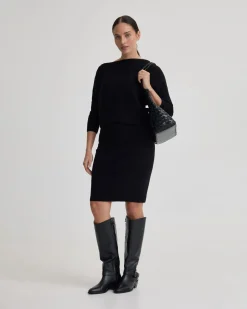 Emma Off Shoulder Knit Dress