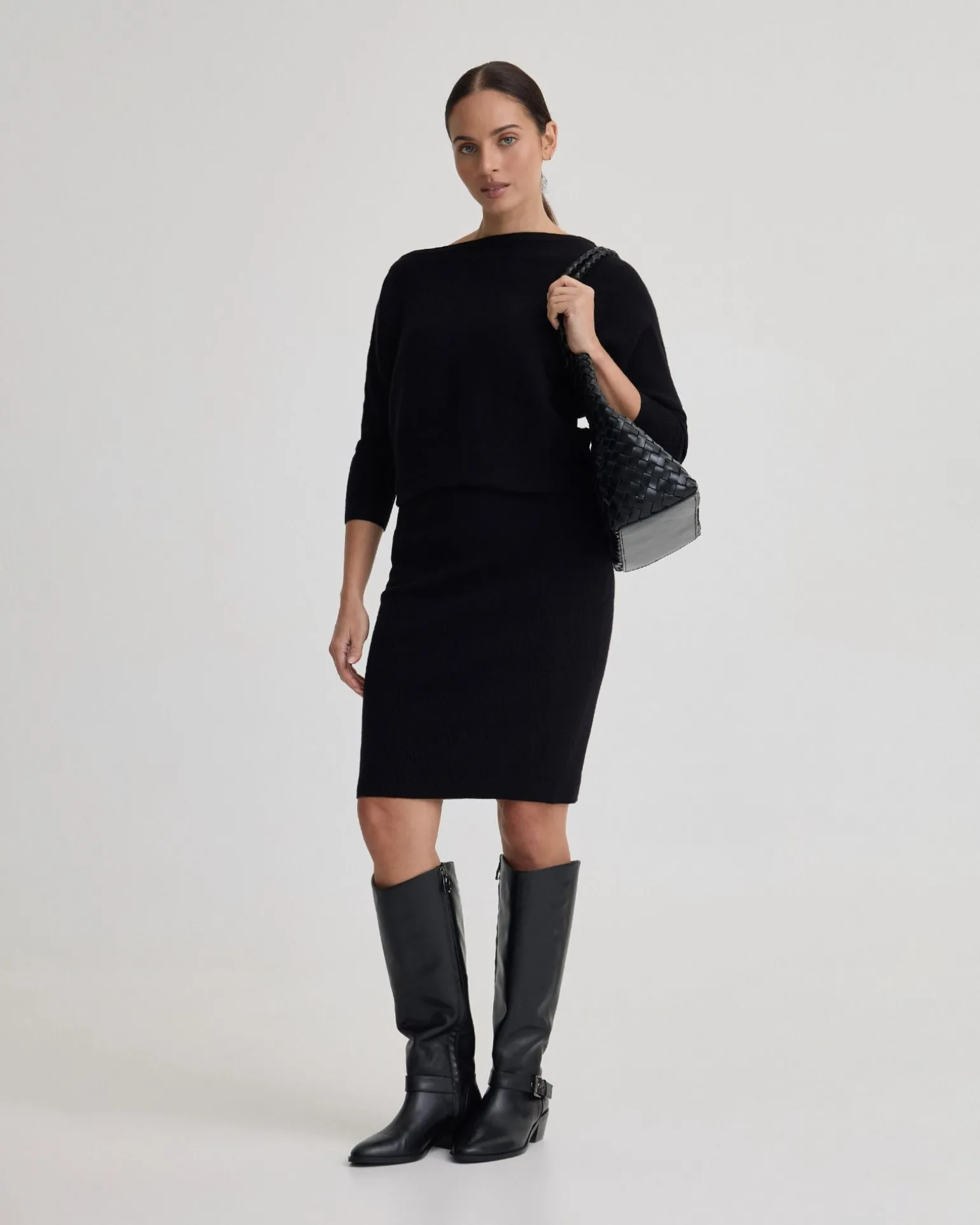 Emma Off Shoulder Knit Dress