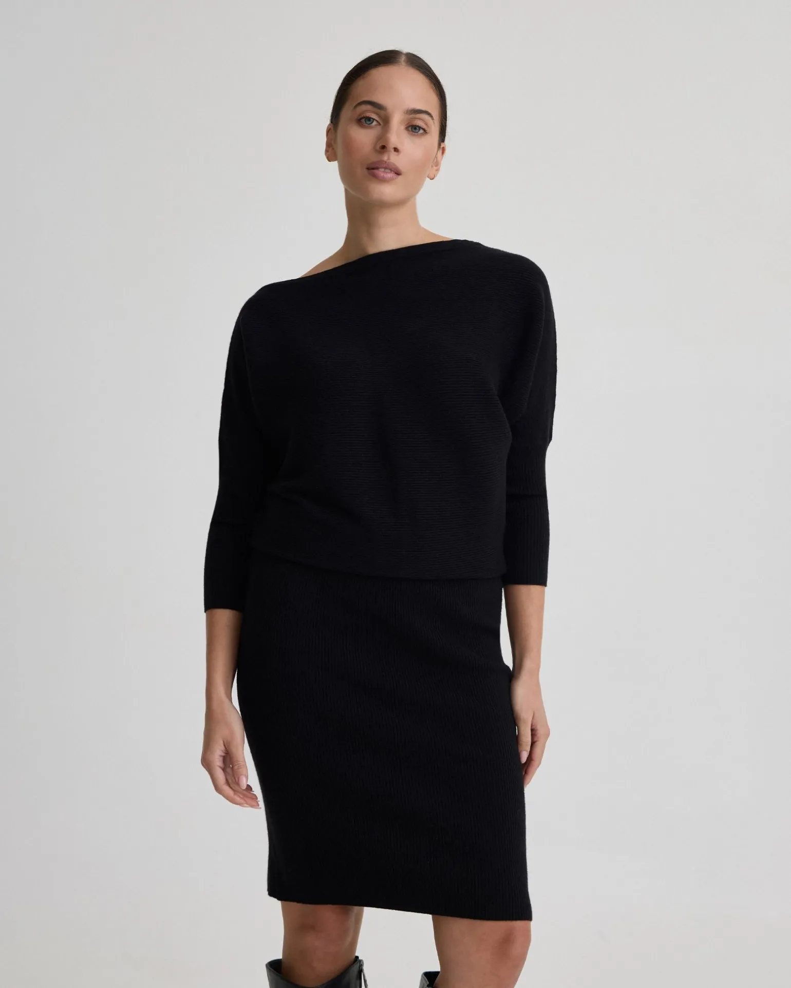 Emma Off Shoulder Knit Dress